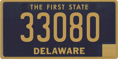 DE license plate 33080