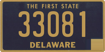 DE license plate 33081