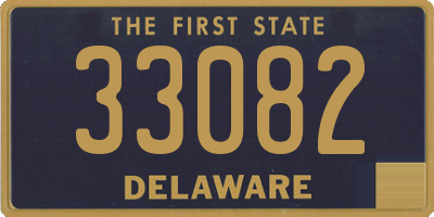 DE license plate 33082