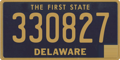 DE license plate 330827
