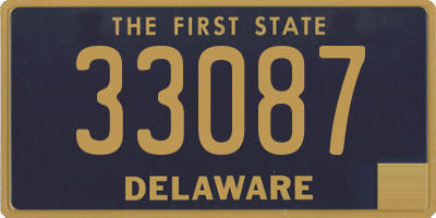 DE license plate 33087