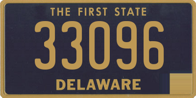 DE license plate 33096