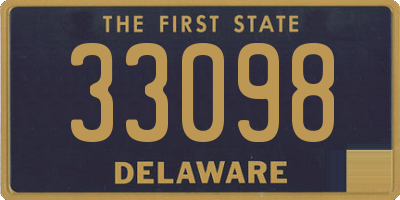 DE license plate 33098