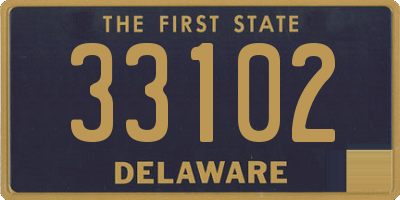 DE license plate 33102