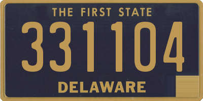 DE license plate 331104