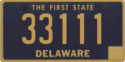 DE license plate 33111