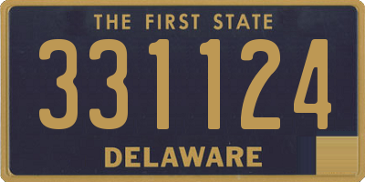 DE license plate 331124
