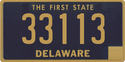 DE license plate 33113