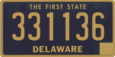 DE license plate 331136
