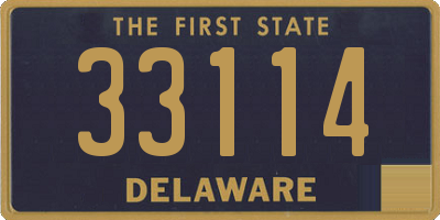 DE license plate 33114