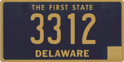 DE license plate 3312