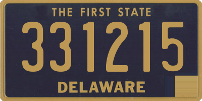 DE license plate 331215