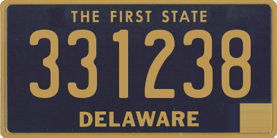 DE license plate 331238