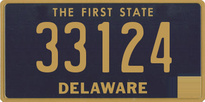 DE license plate 33124