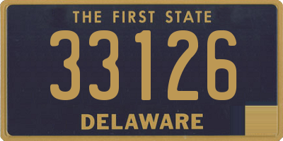 DE license plate 33126