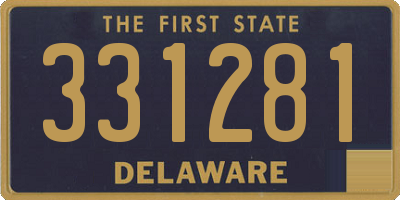 DE license plate 331281