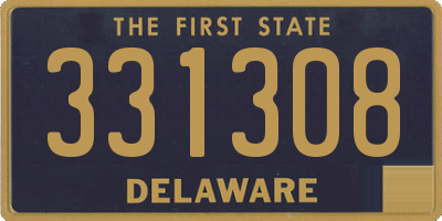 DE license plate 331308