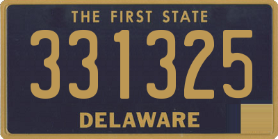 DE license plate 331325