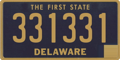 DE license plate 331331