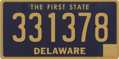 DE license plate 331378