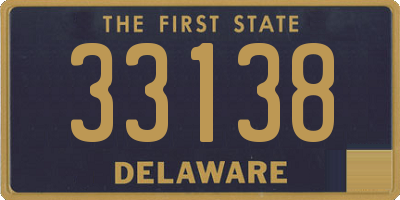 DE license plate 33138