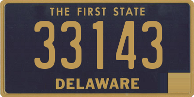 DE license plate 33143