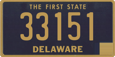 DE license plate 33151