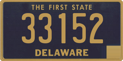 DE license plate 33152