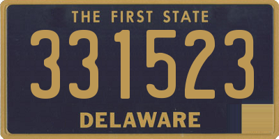 DE license plate 331523