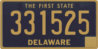 DE license plate 331525