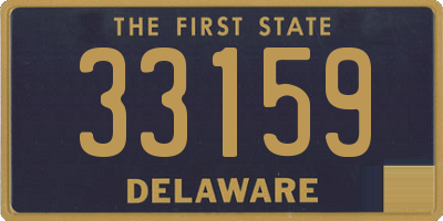 DE license plate 33159