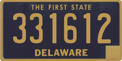 DE license plate 331612