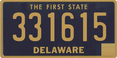 DE license plate 331615