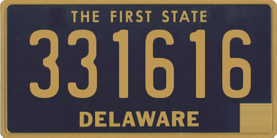 DE license plate 331616