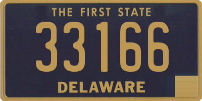 DE license plate 33166