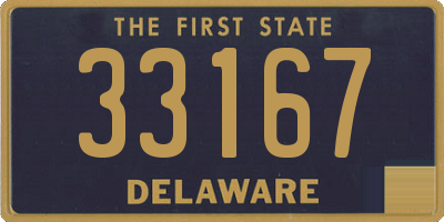 DE license plate 33167