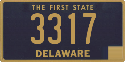 DE license plate 3317