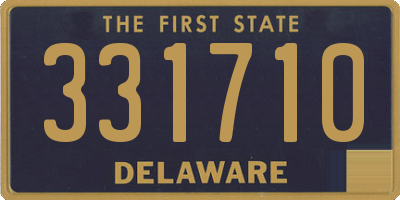 DE license plate 331710