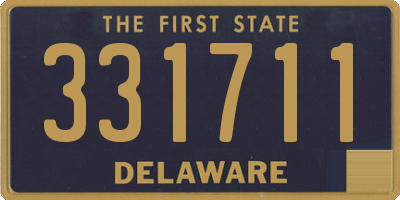 DE license plate 331711