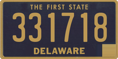 DE license plate 331718