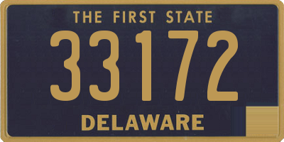 DE license plate 33172