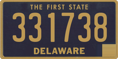DE license plate 331738