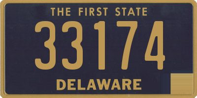 DE license plate 33174