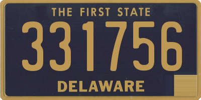 DE license plate 331756