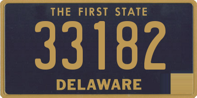 DE license plate 33182