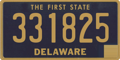 DE license plate 331825