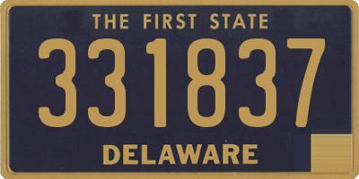DE license plate 331837