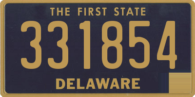 DE license plate 331854