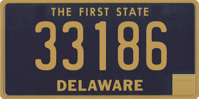 DE license plate 33186