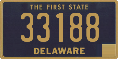 DE license plate 33188